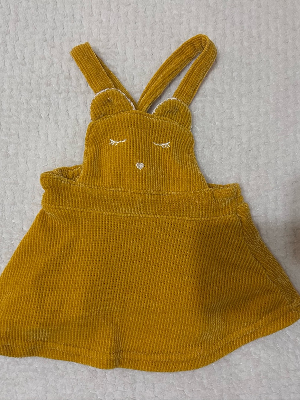 Adorable Nannette Baby mustard yellow corduroy dress in size 3-6 months.